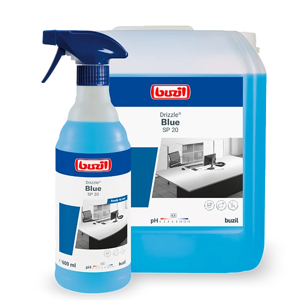 [BUZSP20/600ML] 600 ml Drizzle blue nettoyant de surface (Buzil)